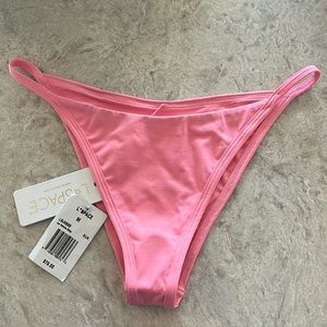 Brand new L space bitsy cut bikini bottoms perfect pink color size M